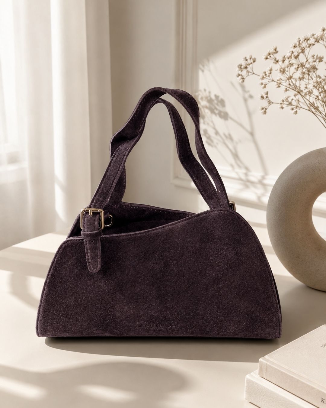 Šokolado spalvos rankinė Laura Biaggi