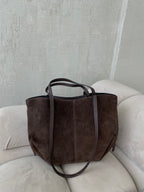 Natūralios verstos odos rankinė “Suede Classic Bag”