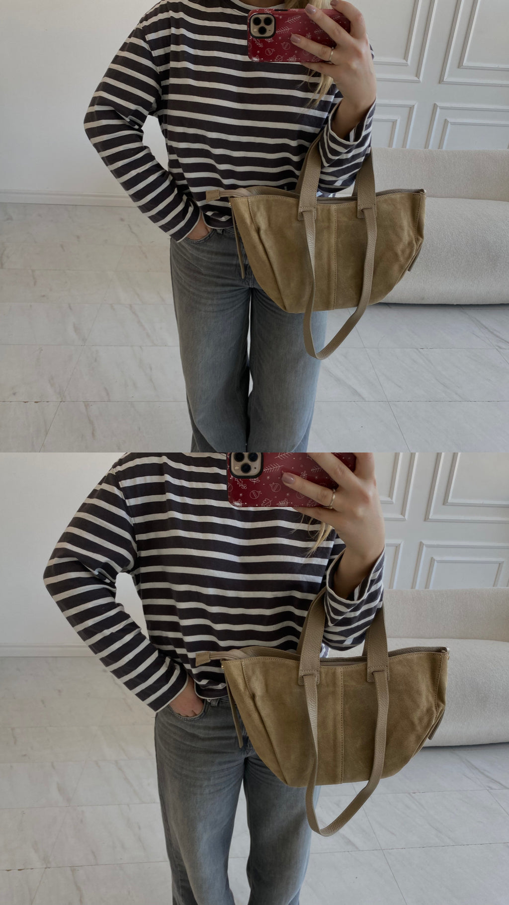 Natūralios verstos odos rankinė „Mocha“