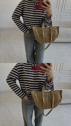 Natūralios verstos odos rankinė „Mocha“