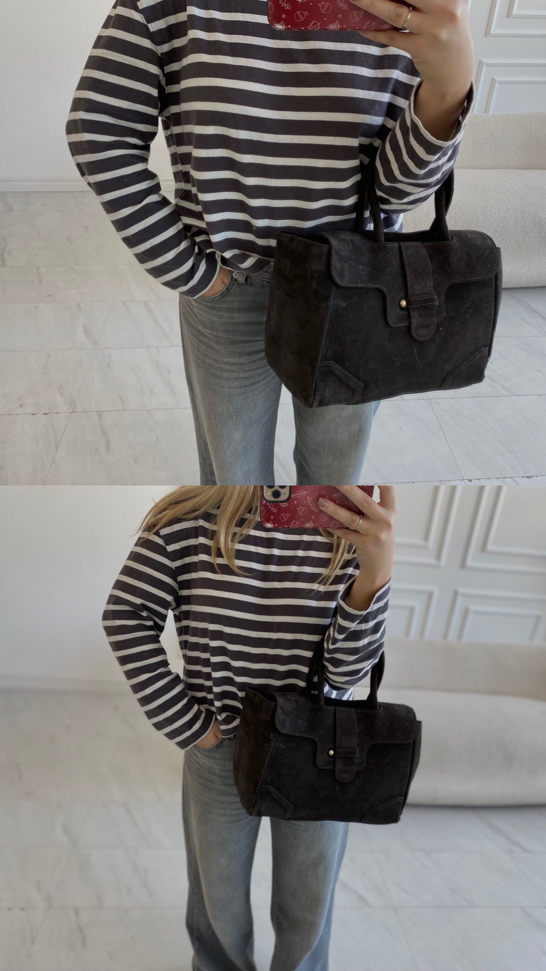 Natūralios verstos odos rankinė „Sophia Choco“