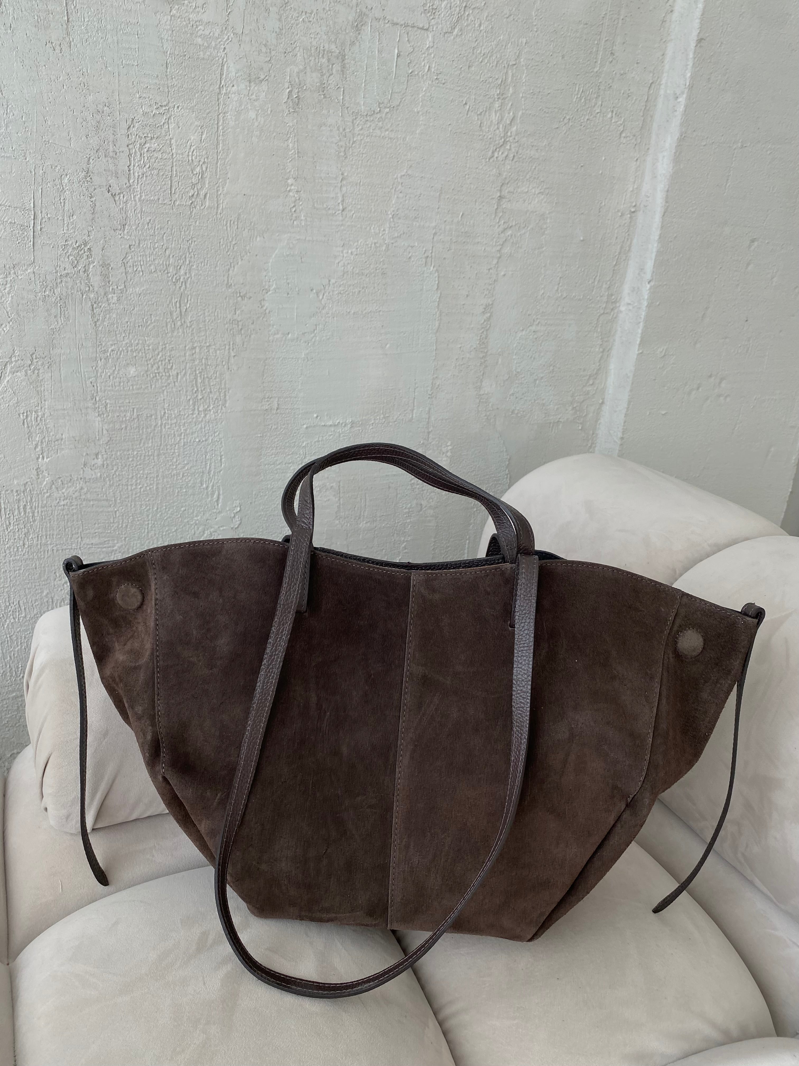 Natūralios verstos odos rankinė “Suede Classic Bag”