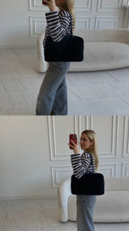 Natūralios verstos odos rankinė „Emma Black“