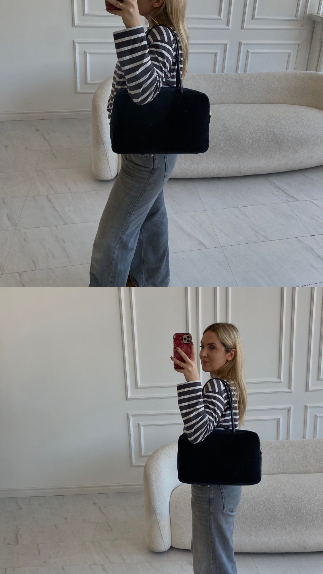 Natūralios verstos odos rankinė „Emma Black“