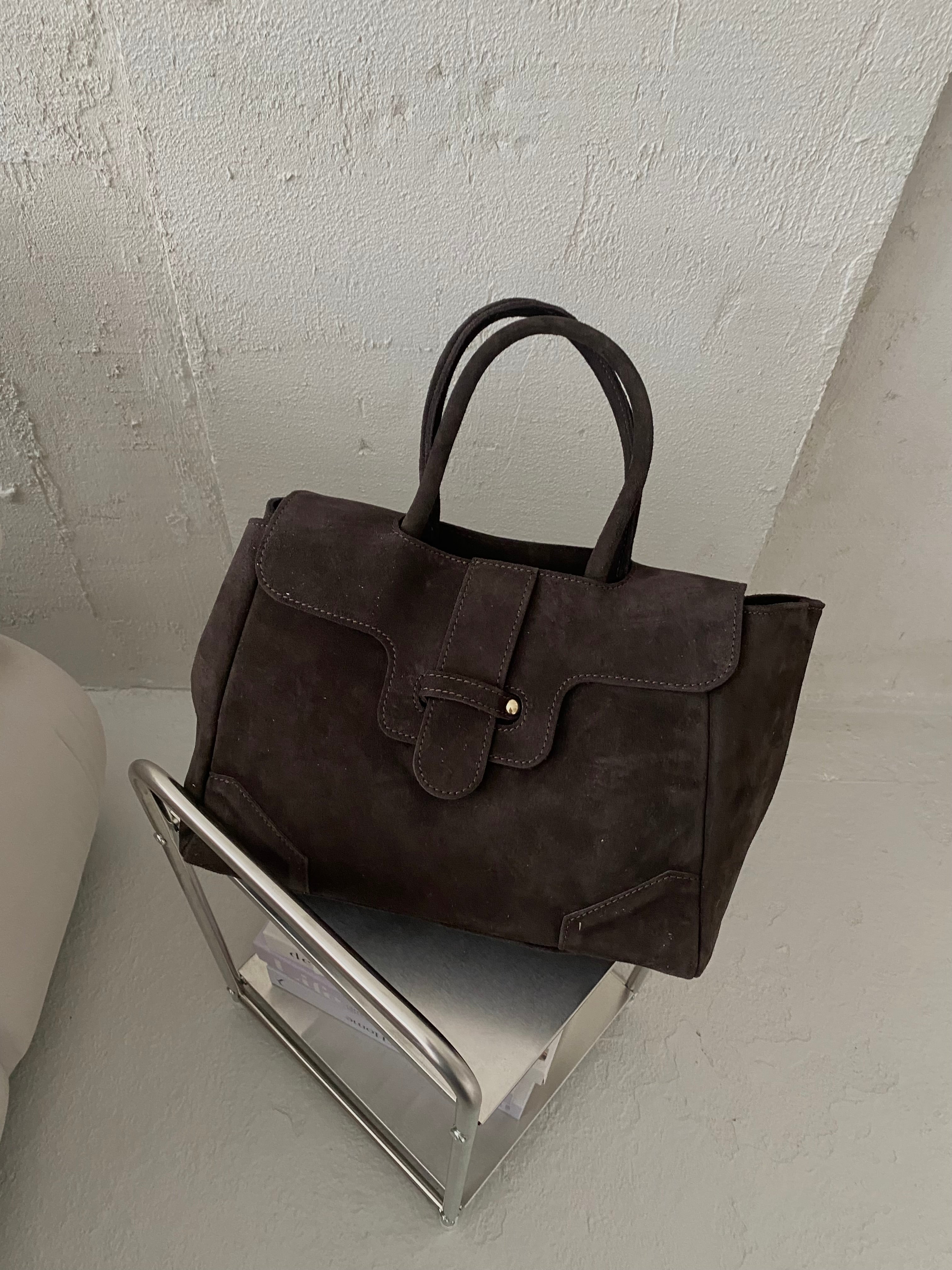 Natūralios verstos odos rankinė „Sophia Choco“