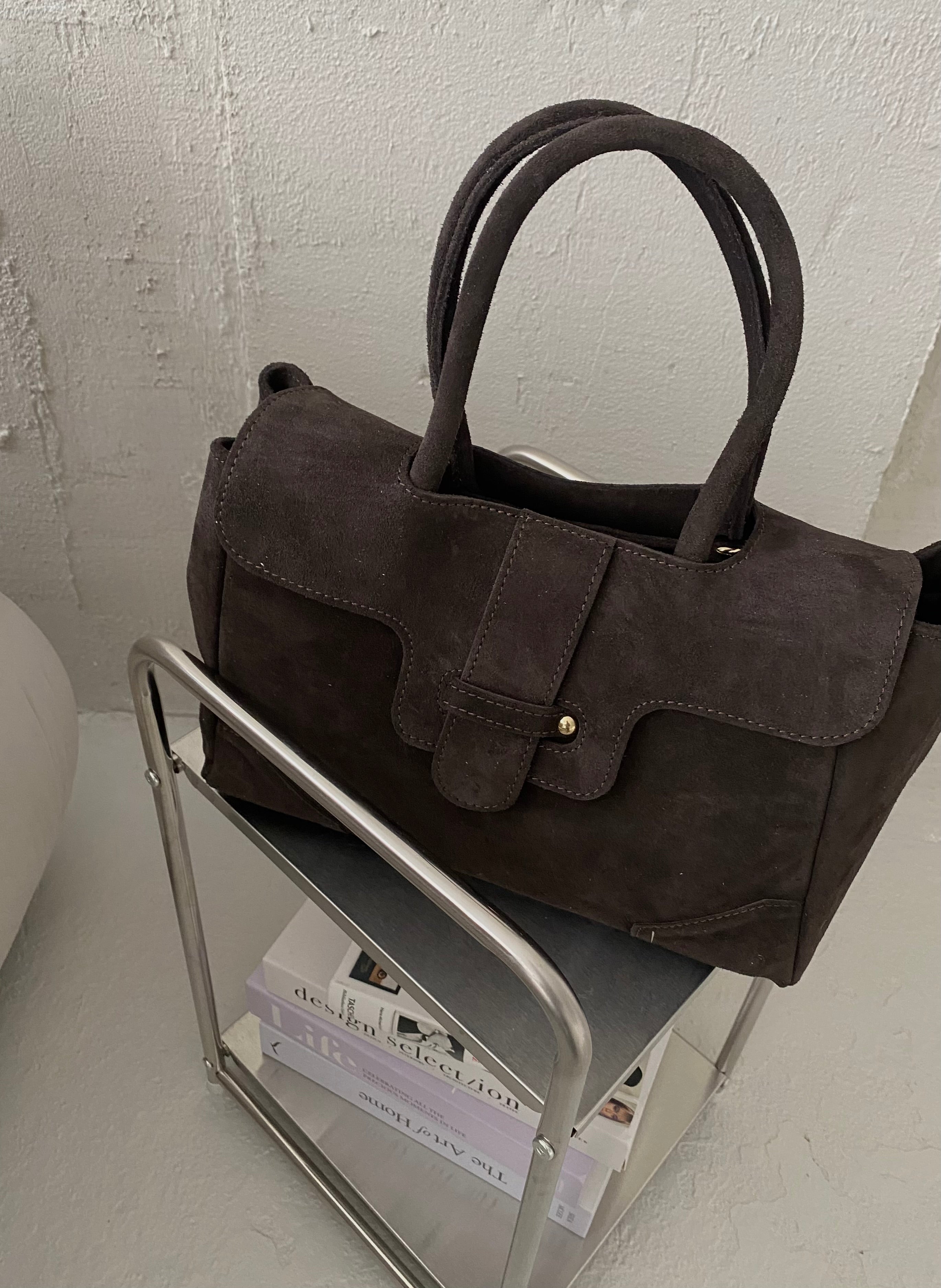 Natūralios verstos odos rankinė „Sophia Choco“