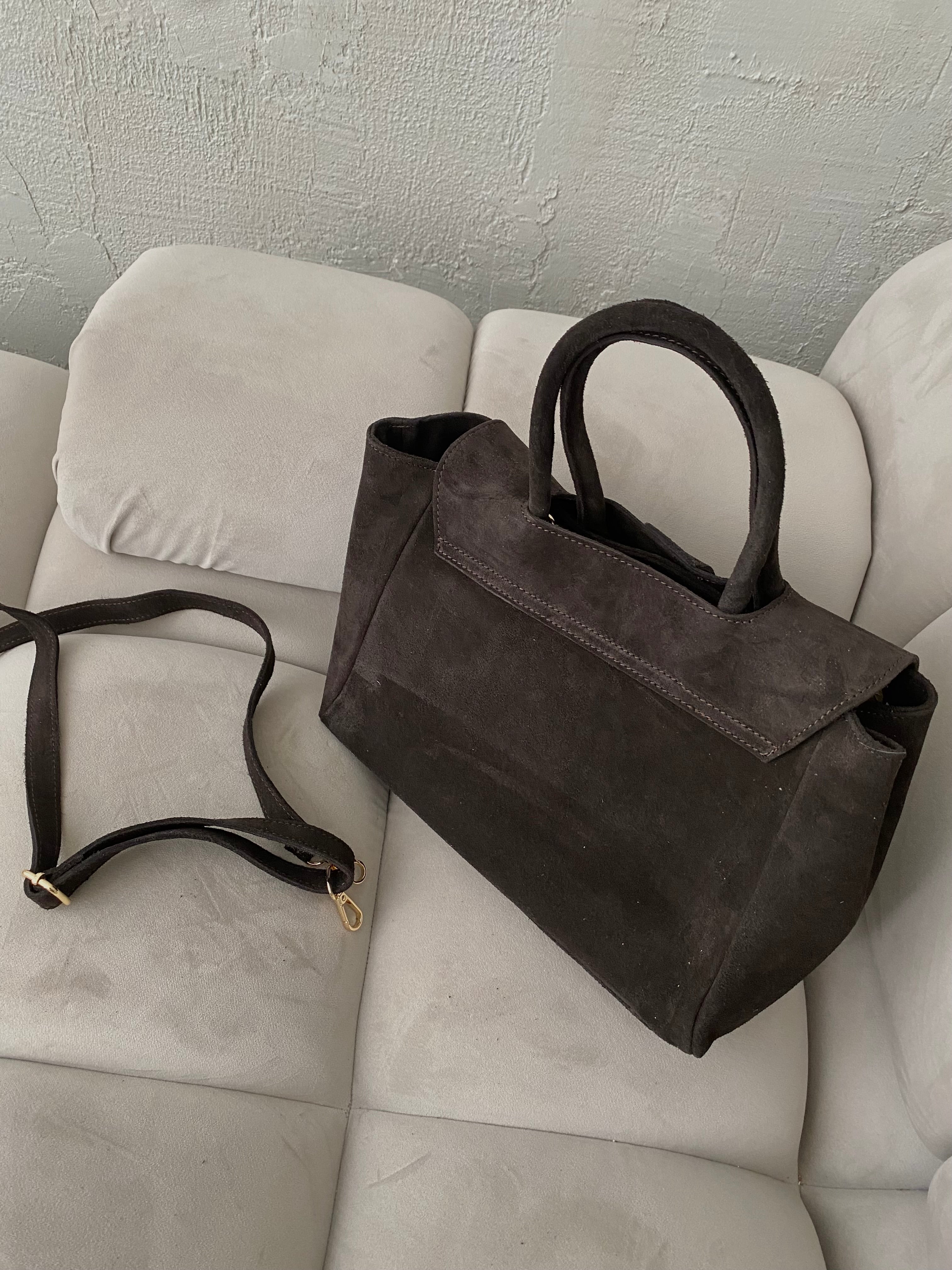 Natūralios verstos odos rankinė „Sophia Choco“