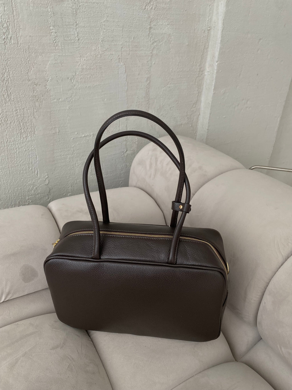 Natūralios odos rankinė „Emma Choco“