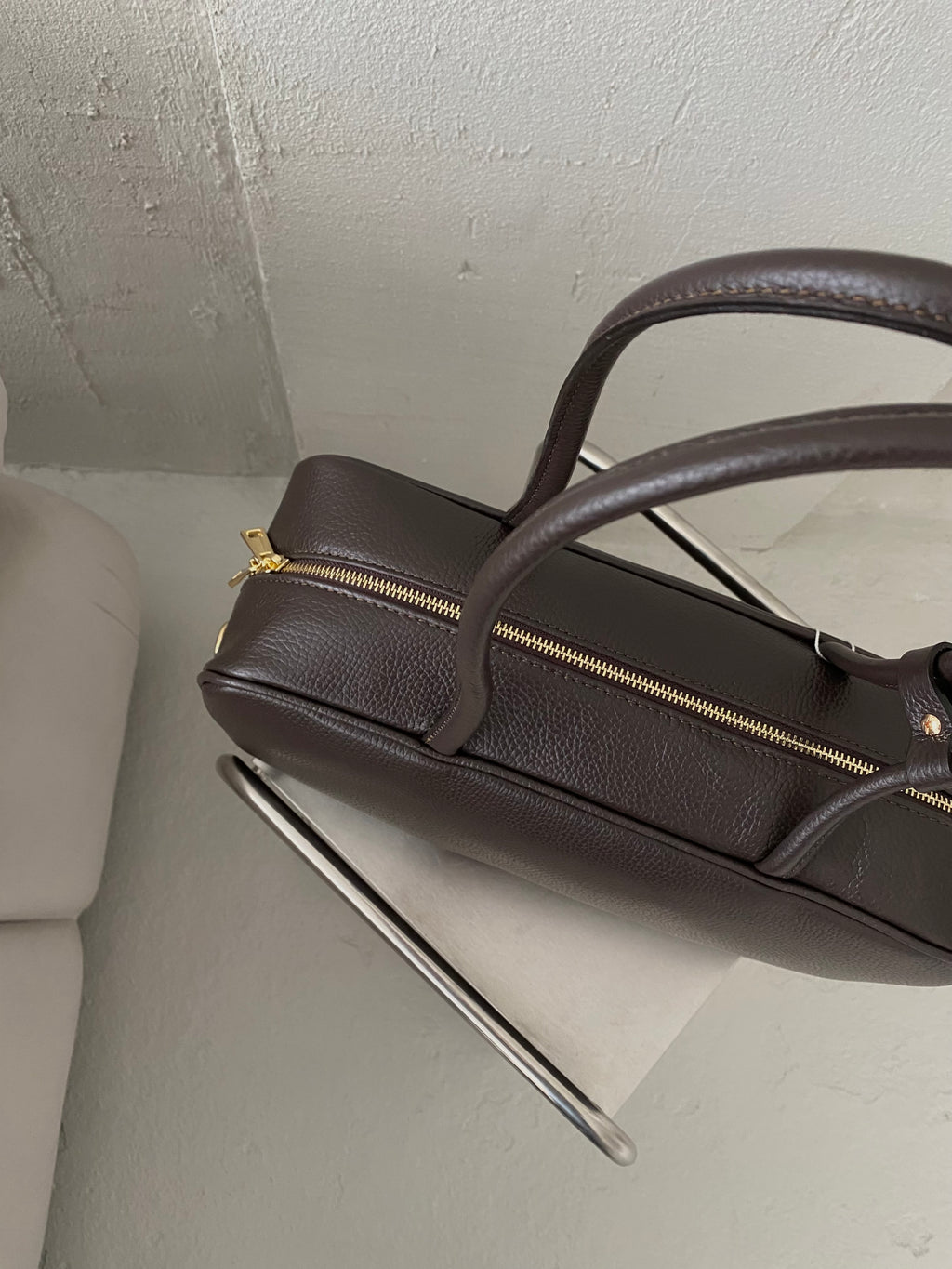 Natūralios odos rankinė „Emma Choco“