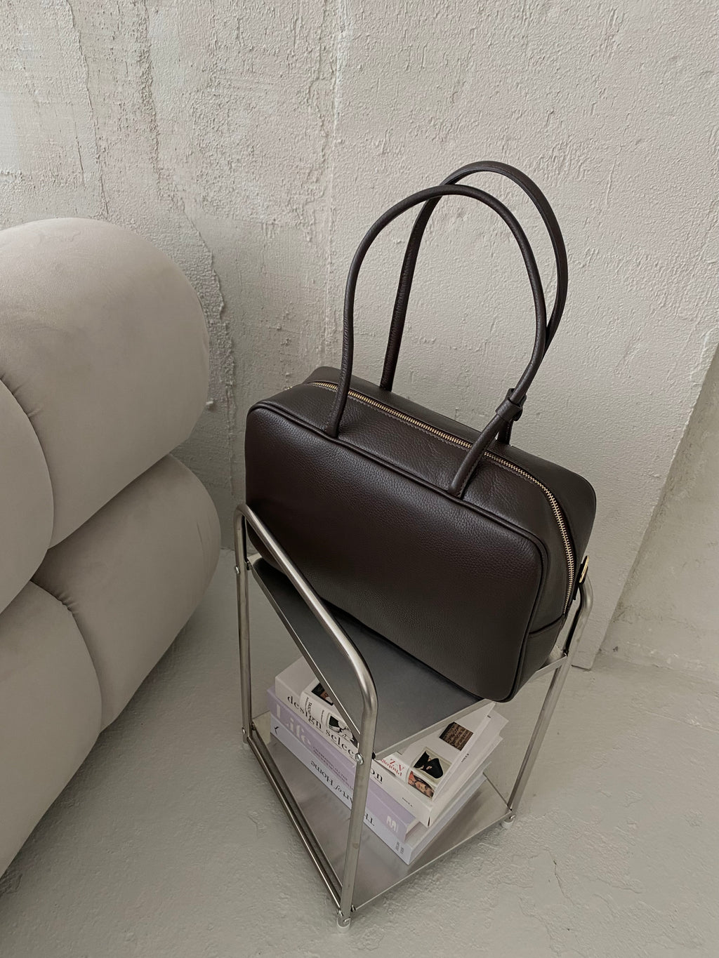 Natūralios odos rankinė „Emma Choco“