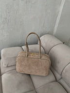 Natūralios verstos odos rankinė „Emma Beige“