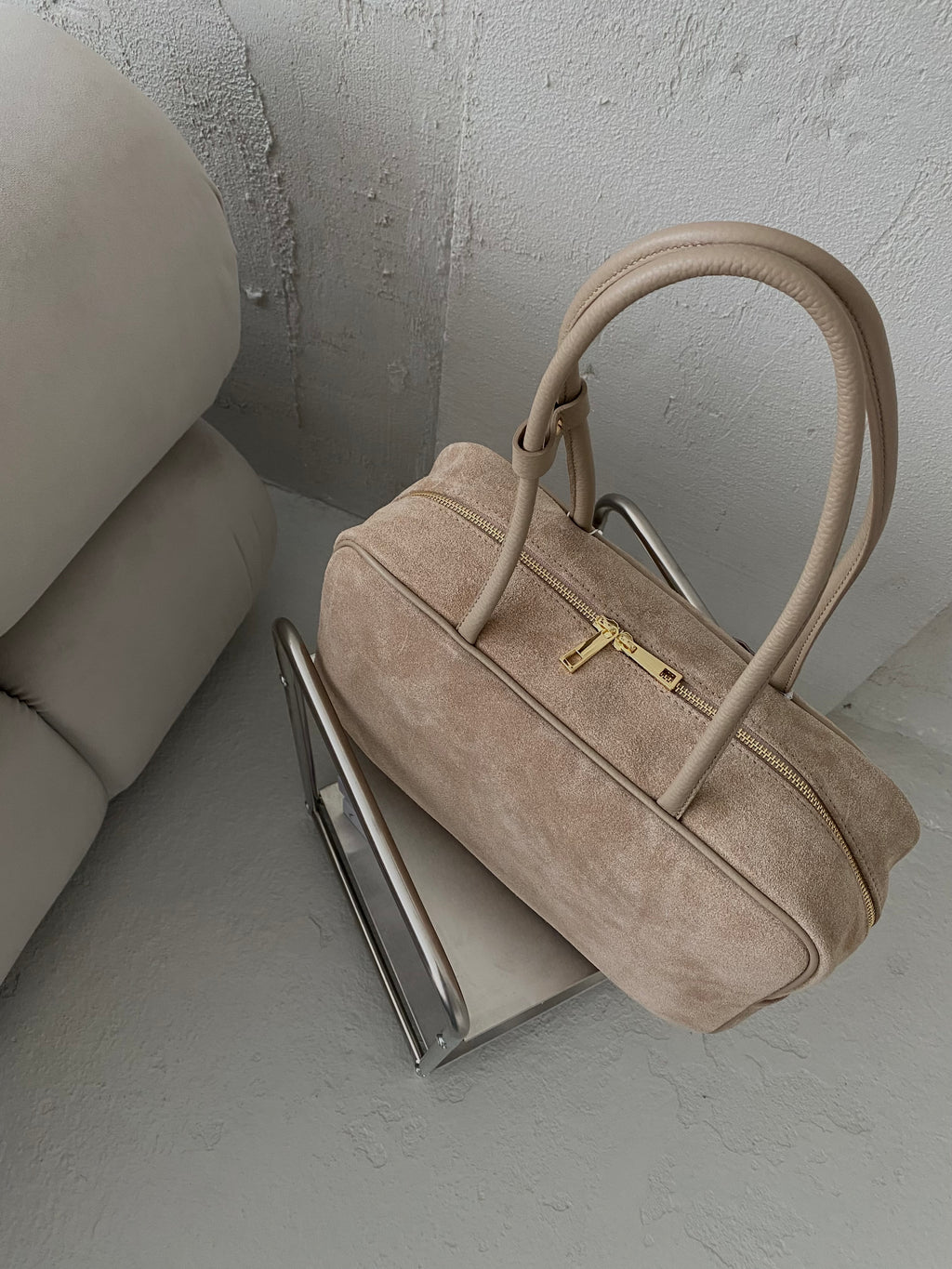 Natūralios verstos odos rankinė „Emma Beige“