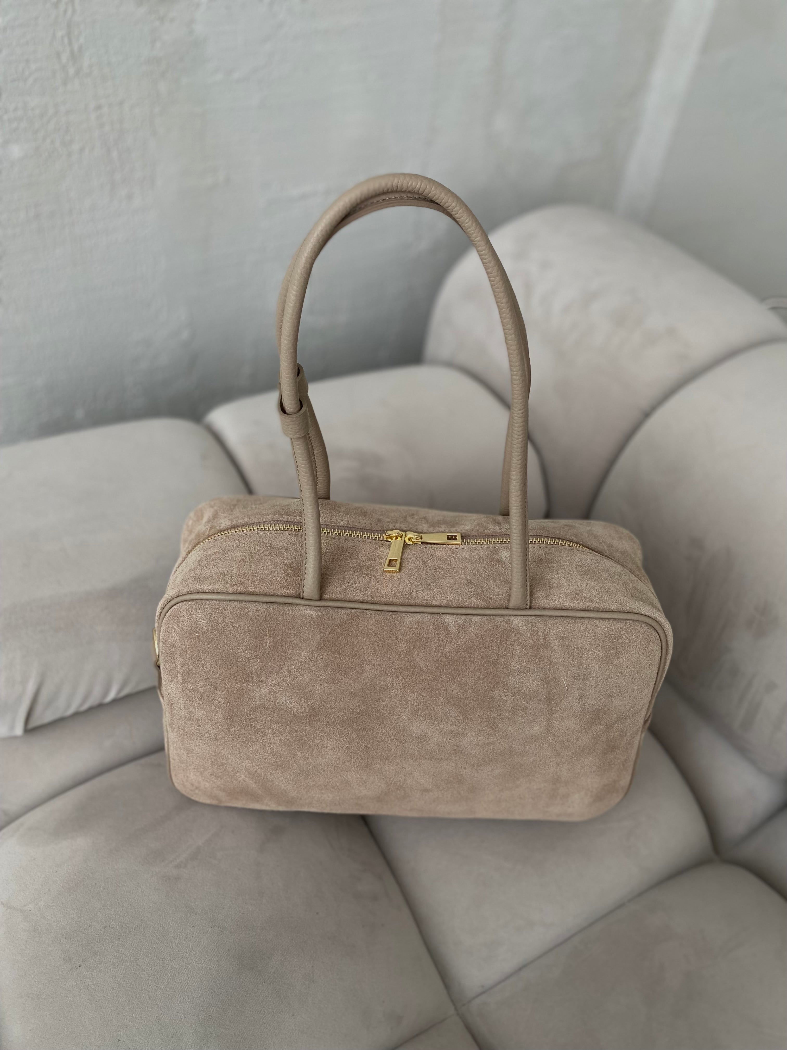 Natūralios verstos odos rankinė „Emma Beige“