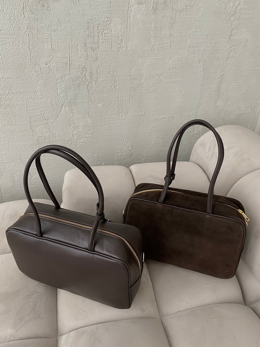 Natūralios verstos odos rankinė „Emma Choco Soft“