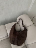 Natūralios verstos odos rankinė „Mila Choco“