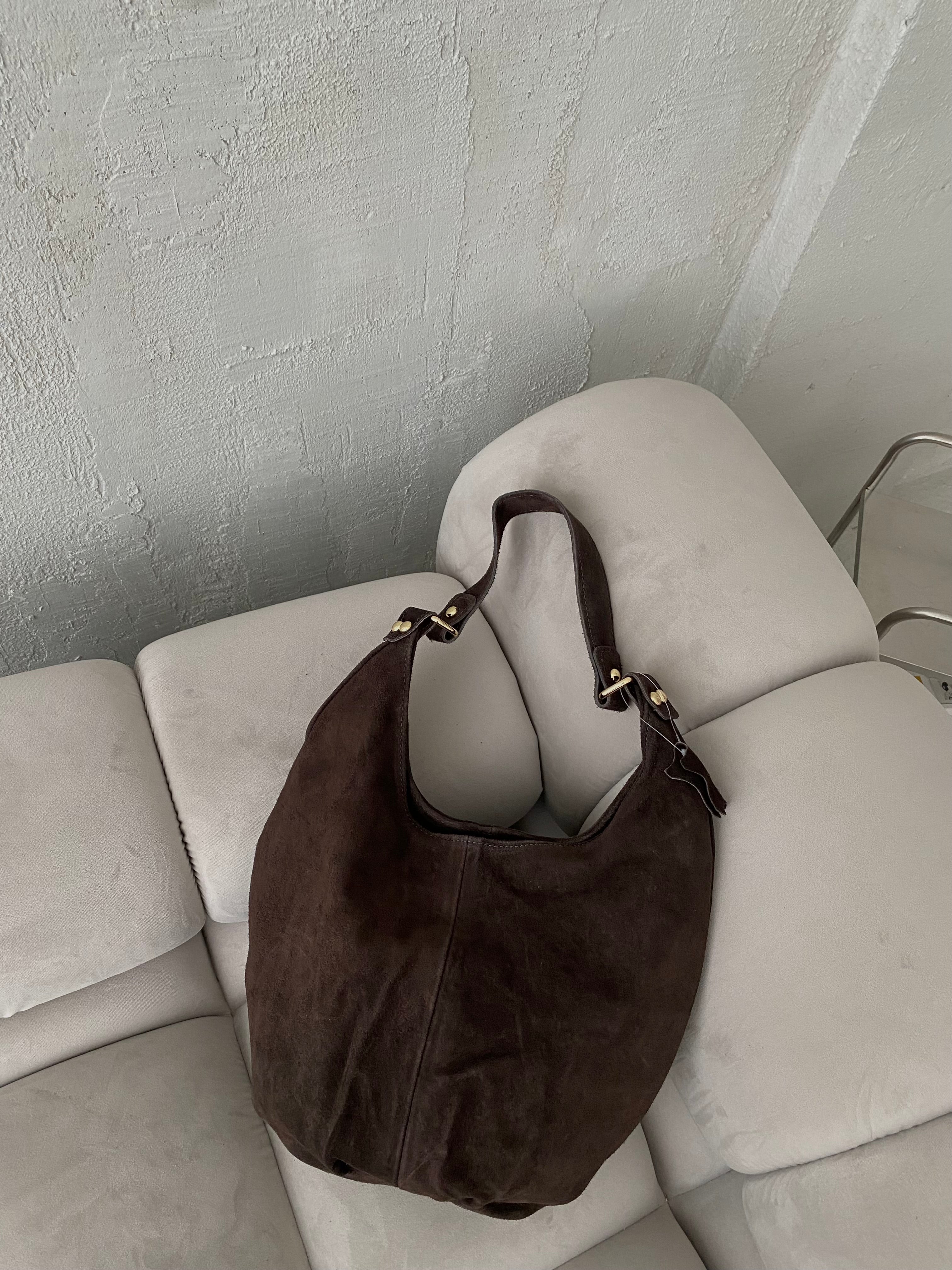 Natūralios verstos odos rankinė „Mila Choco“