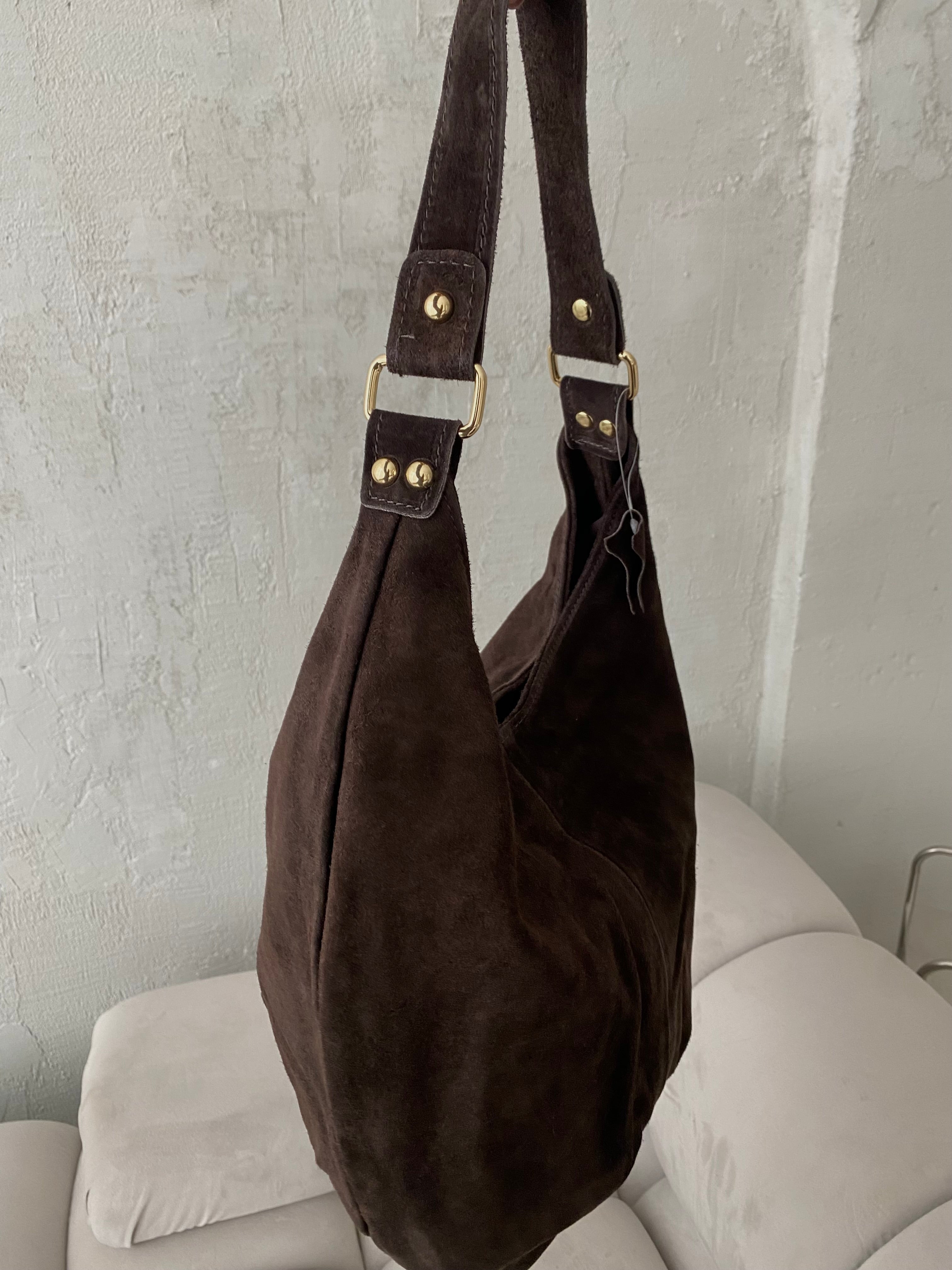 Natūralios verstos odos rankinė „Mila Choco“