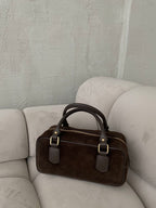 PREORDER: Natūralios verstos odos rankinė „Sofia Choco“