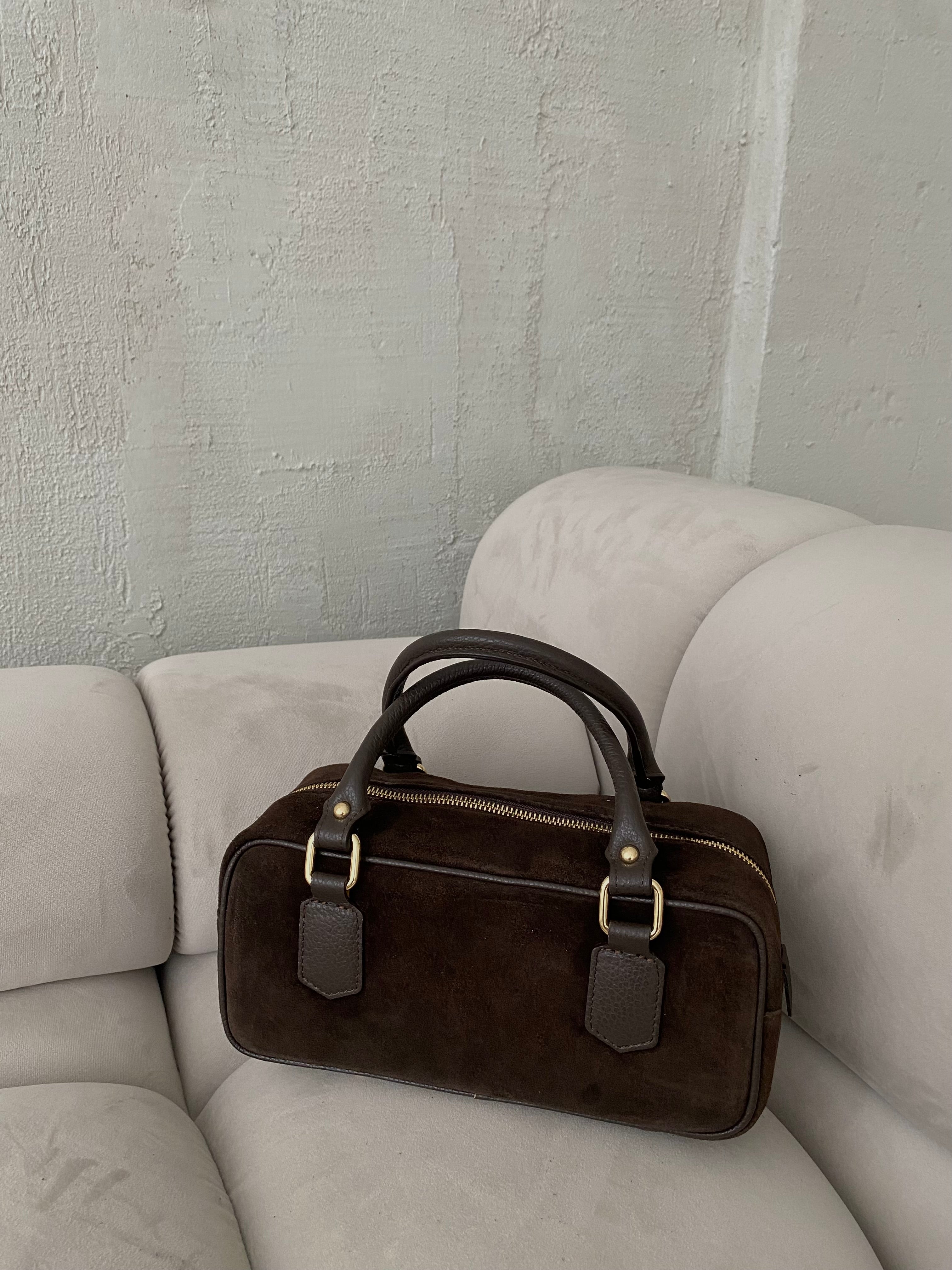 PREORDER: Natūralios verstos odos rankinė „Sofia Choco“