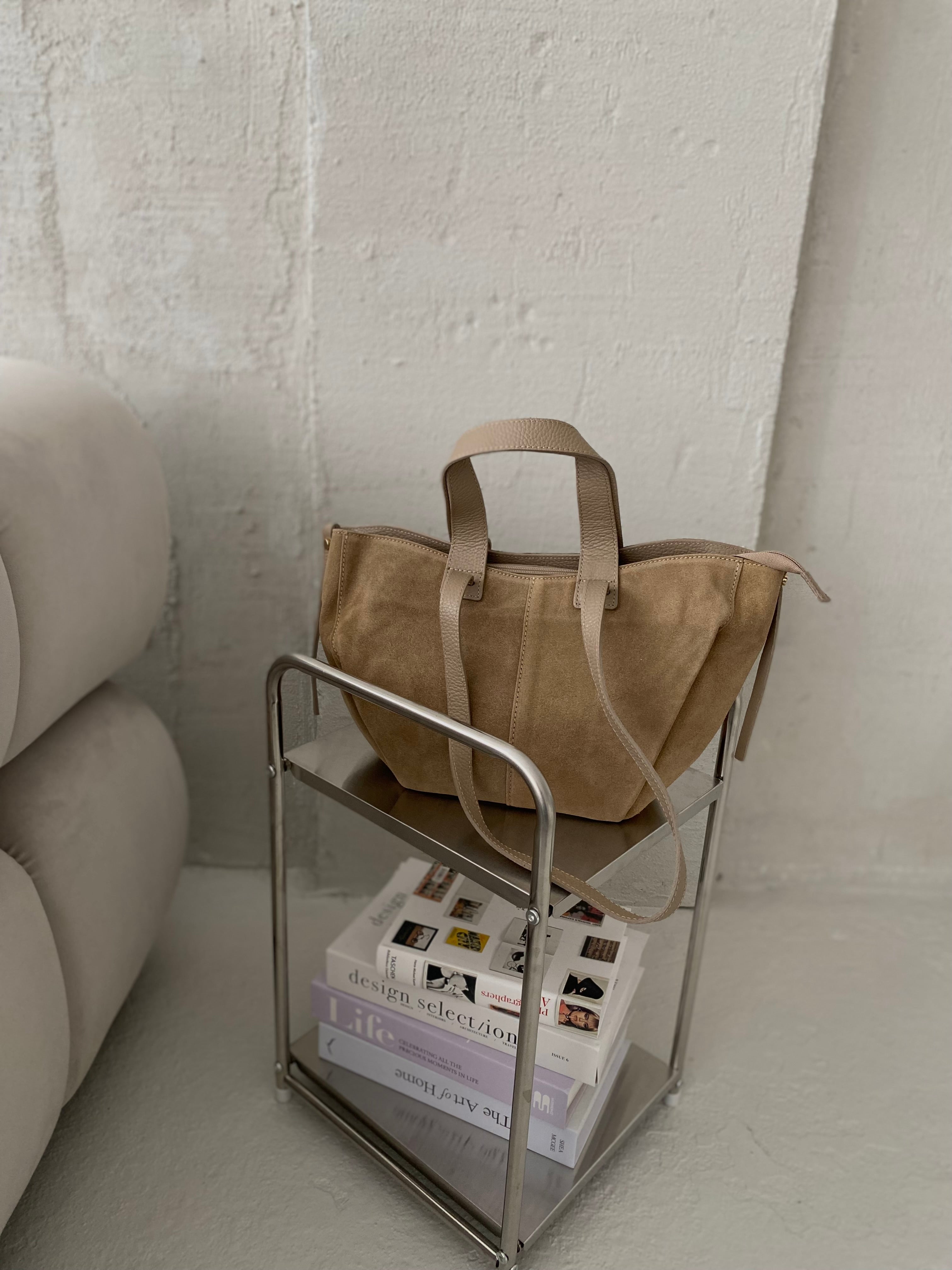 Natūralios verstos odos rankinė „Mocha“