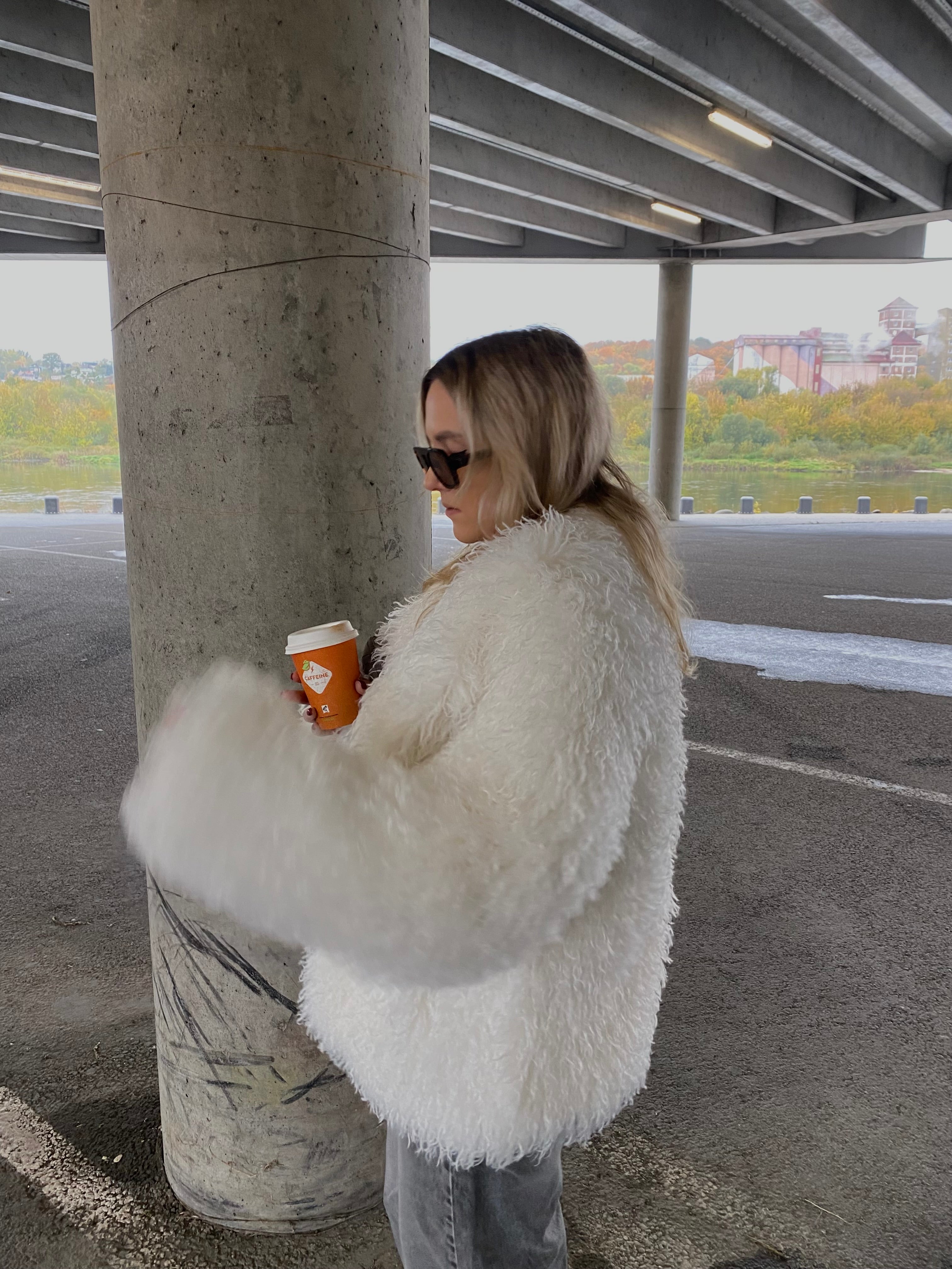 Dirbtiniai lamos kailiniai “White Snow”