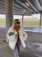 Dirbtiniai lamos kailiniai “White Snow”