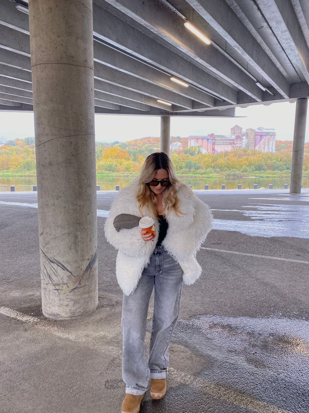 Dirbtiniai lamos kailiniai “White Snow”