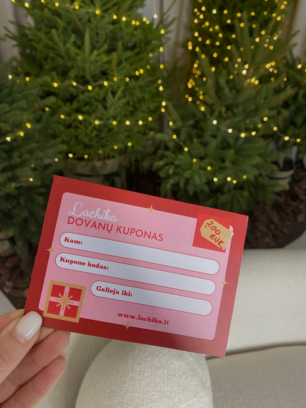 🎁 Dovanų kuponas “Gift Card" - pasirinkta suma - fizinis