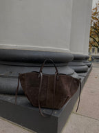 Natūralios verstos odos rankinė “Suede Classic Bag”