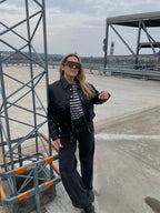 Juoda eko odos stilinga striukė „Kaia Urban Jacket“