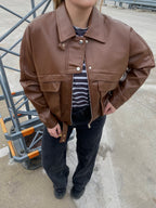 Ruda eko odos stilinga striukė „Kaia Urban Jacket“
