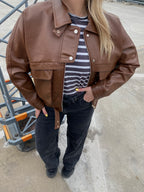 Ruda eko odos stilinga striukė „Kaia Urban Jacket“