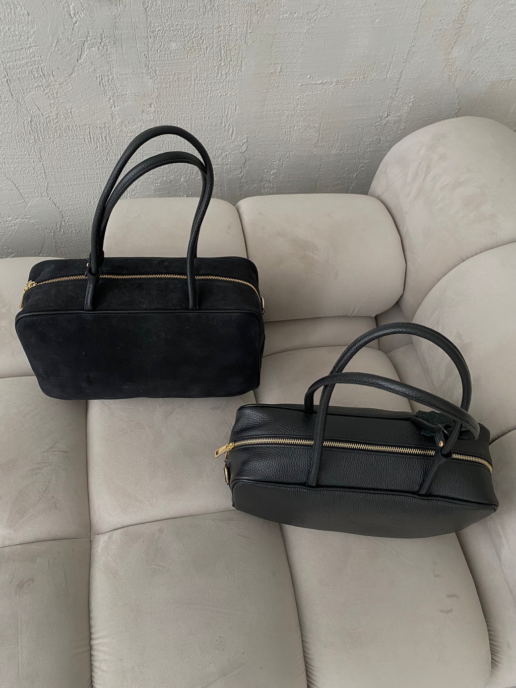 Natūralios odos rankinė „Emma Black Soft“