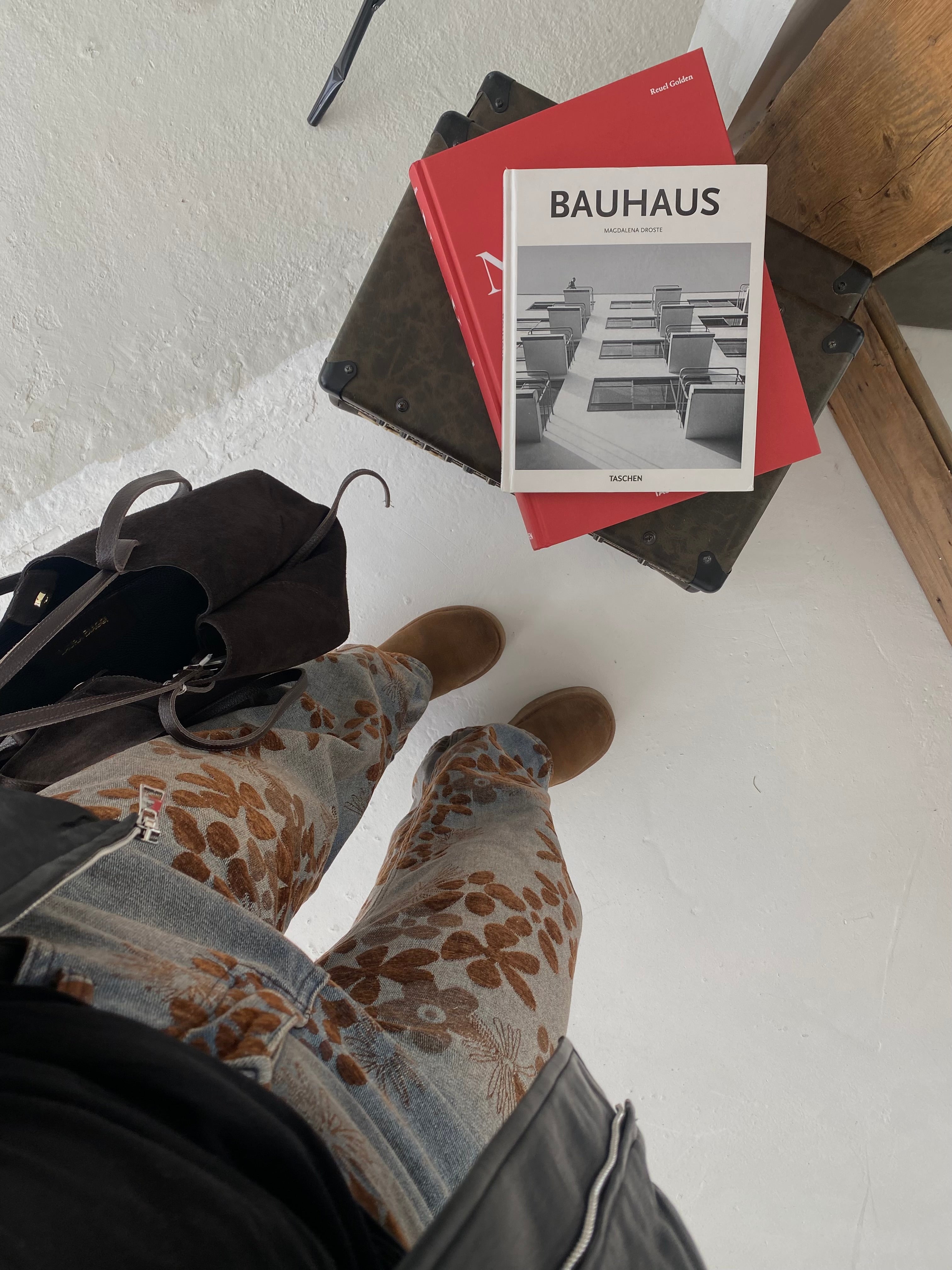 Išskirtinio dizaino balloon tipo džinsai „Floral Balloon Denim“