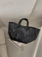 Natūralios odos rankinė „Luna Black“