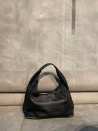 Juoda natūralios odos krepšio tipo rankinė „Marlow Soft Leather Hobo“