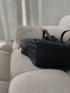 Natūralios odos rankinė „Luna Black“