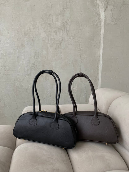 PREORDER: Natūralios odos rankinė juoda „Arden  Leather Bag“