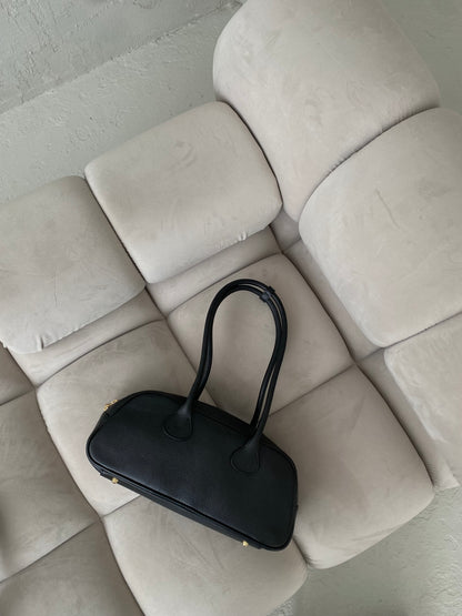 PREORDER: Natūralios odos rankinė juoda „Arden  Leather Bag“