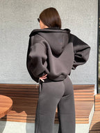 Juodas zip kostiumas “Black Urban Zip Set”