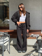 Juodas zip kostiumas “Black Urban Zip Set”