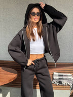 Juodas zip kostiumas “Black Urban Zip Set”