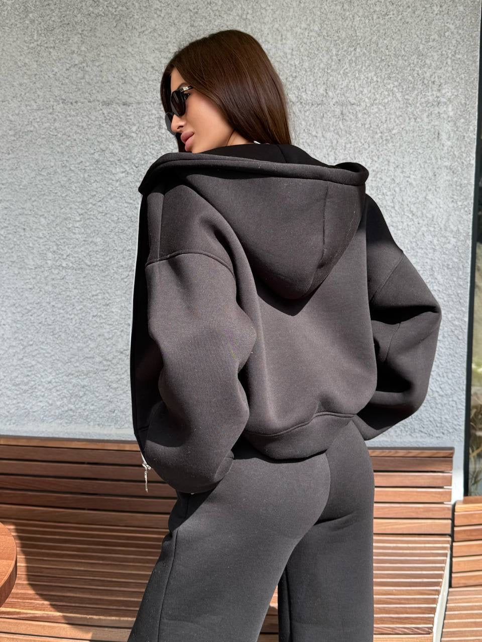 Juodas zip kostiumas “Black Urban Zip Set”