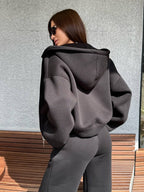 Juodas zip kostiumas “Black Urban Zip Set”