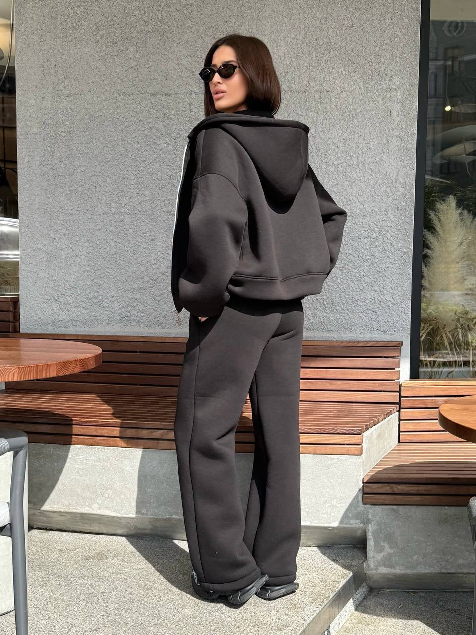 Juodas zip kostiumas “Black Urban Zip Set”