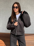 Juodas zip kostiumas “Black Urban Zip Set”