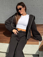 Juodas zip kostiumas “Black Urban Zip Set”