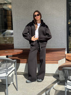 Juodas zip kostiumas “Black Urban Zip Set”