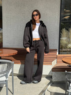 Juodas zip kostiumas “Black Urban Zip Set”