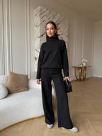 Juodas angoros kostiumas “Black Angora Cozy Set”